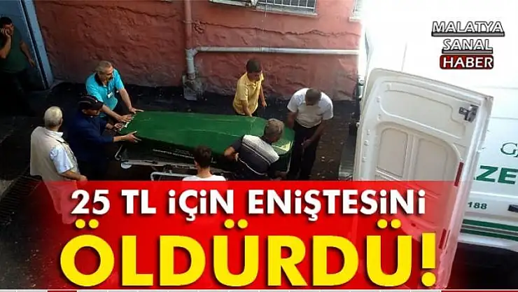 25 TL için eniştesini öldürdü