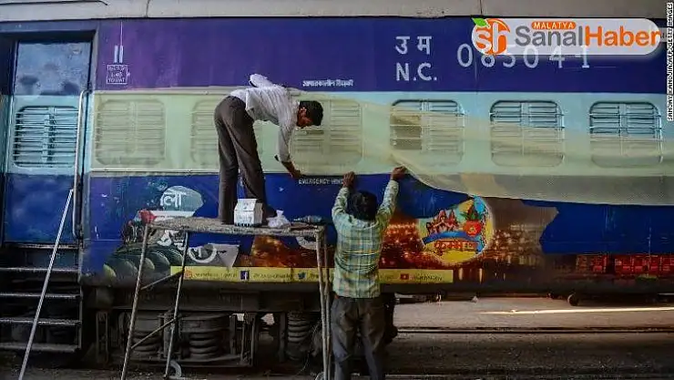 Hindistan'da tren vagonları karantina merkezine dönüştürüldü