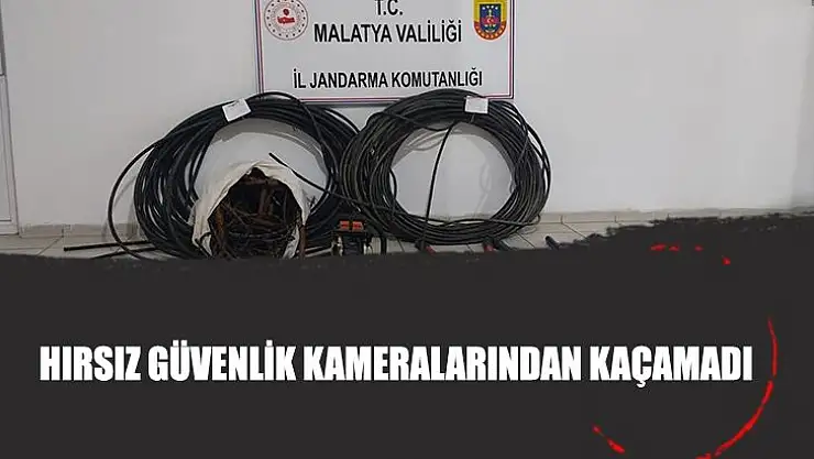 Hırsız güvenlik kameralarından kaçamadı