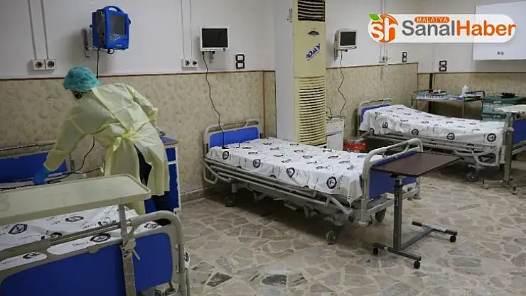 İdlib'de korona virüs hastaları için hastane açıldı