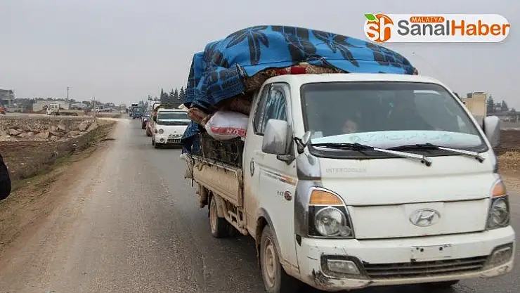 İdlib'ten sınıra yoğun göç dalgası sürüyor