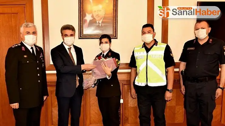 İl Jandarma Komutanı Jandarma Albay İnce'den Vali Baruş'a ziyaret