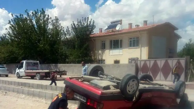 MALATYA'DA OTOMOBİL TAKLA ATTI: 4 YARALI