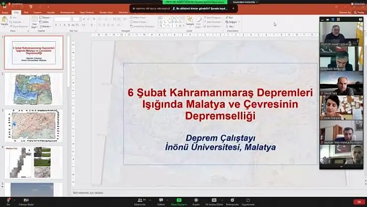 'İnönü Üniversitesi´nin ev sahipliğinde `Deprem Çalıştayı´ düzenlendi'