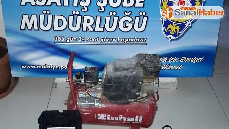 Malatya'da inşaattan malzeme çalan hırsızlar yakalandı
