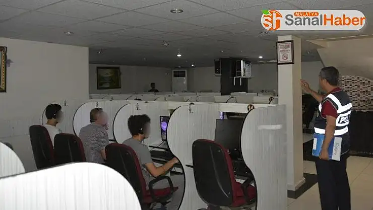 İnternet kafeler ve oyun salonları denetlendi