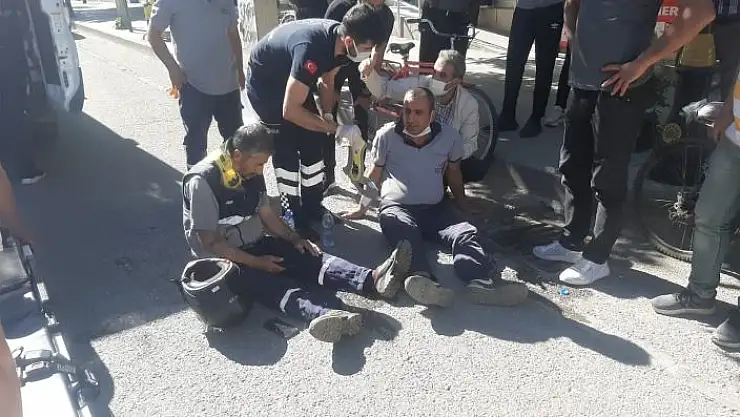 'İşe giden belediye personelleri kaza yaptı: 2 yaralı'