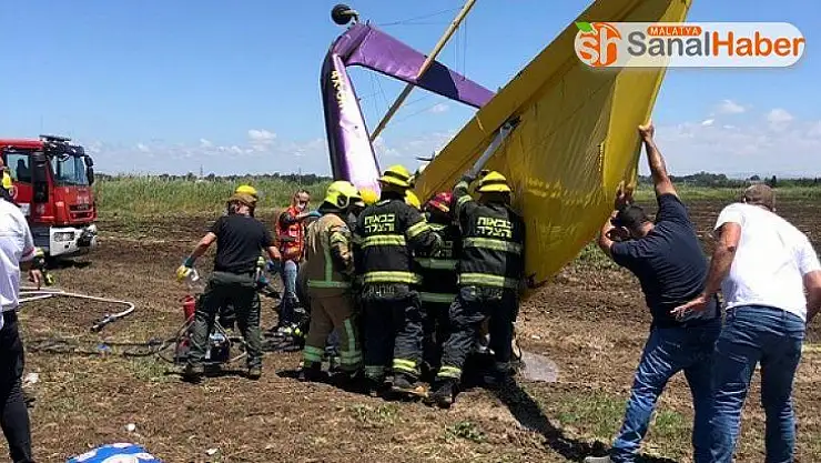 İsrail'de küçük uçak düştü: 1 ölü, 1 yaralı
