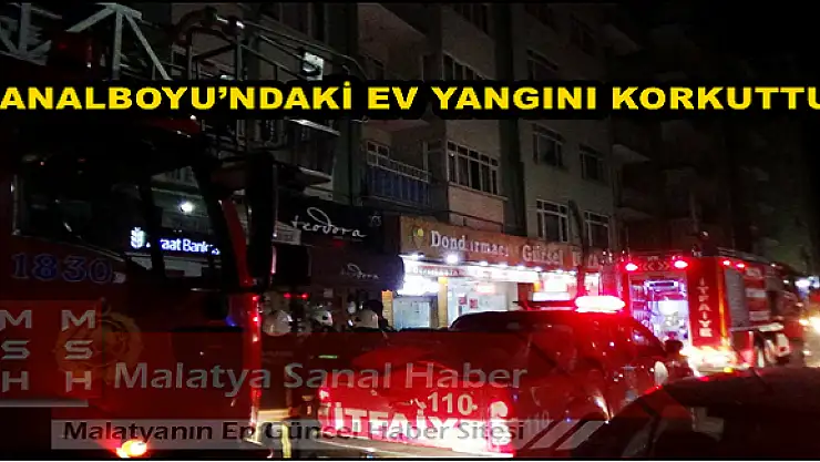 KANALBOYU´NDAKİ EV YANGINI KORKUTTU