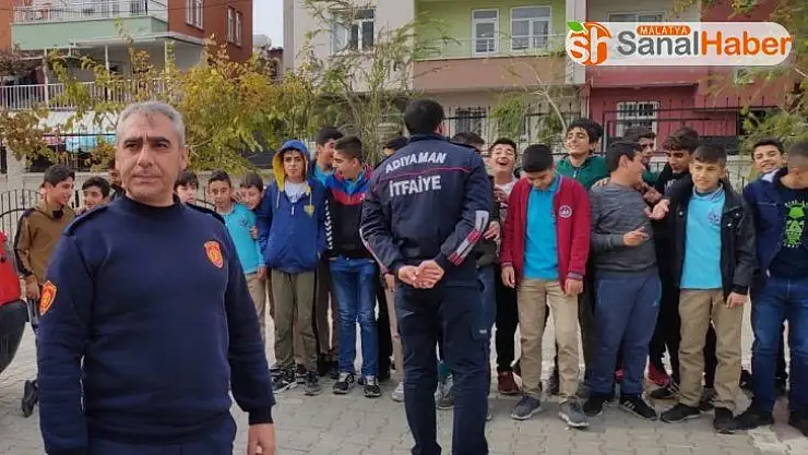 İtfaiye ekiplerinden öğrencilere eğitim