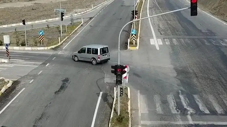 'Jandarmadan drone ile trafik denetimi'
