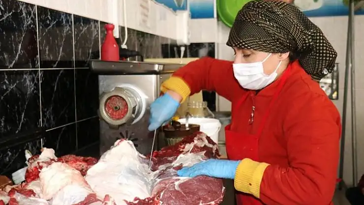 'Kadın kasap erkek meslektaşları ile yarışıyor'