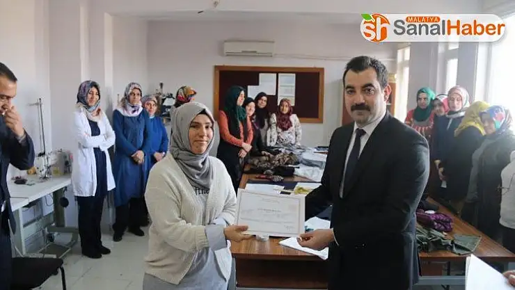 Kadınlara özel elbise dikimi eğitimi aldılar