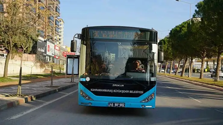 'Kahramanmaraş´ta 16 güzergahta ücretsiz toplu taşıma'