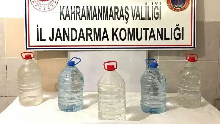 'Kahramanmaraş´ta 25 litre sahte içki ele geçirildi'
