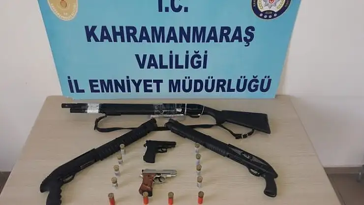 'Kahramanmaraş´ta 29 adet silah ele geçirildi'