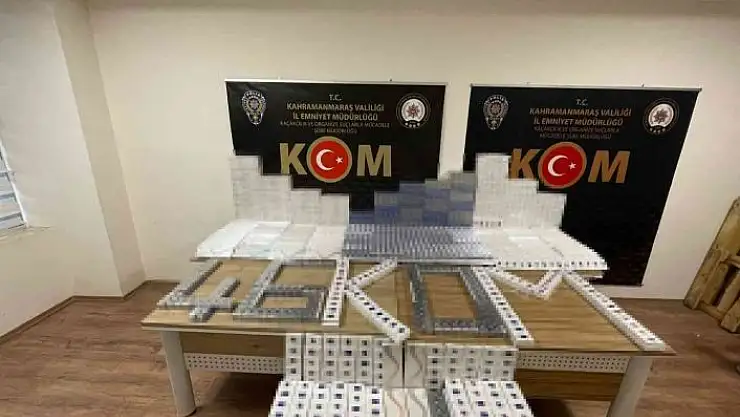 'Kahramanmaraş´ta 4 bin adet kaçak sigara ele geçirildi'