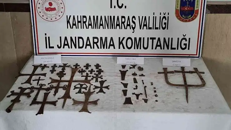 'Kahramanmaraş´ta 44 adet tarihi eser ele geçirildi'