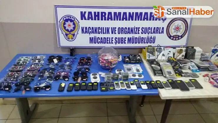 Kahramanmaraş'ta 450 bin liralık kaçak malzeme ele geçirildi