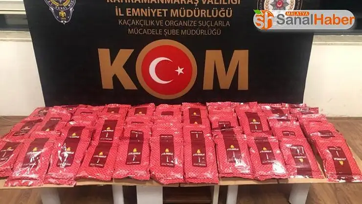 Kahramanmaraş'ta kaçak nargile tütünü operasyonu