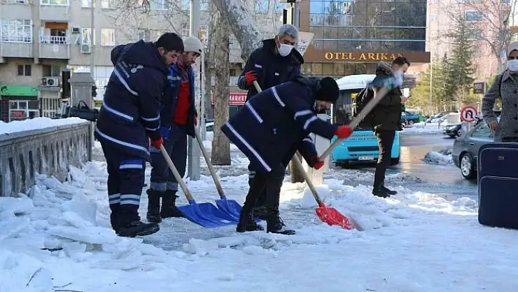'Kahramanmaraş´ta karla mücadele'