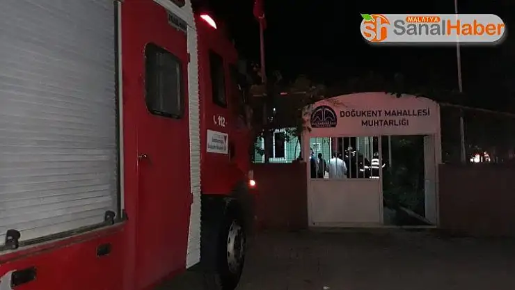 Kahramanmaraş'ta muhtarlık binasında yangın