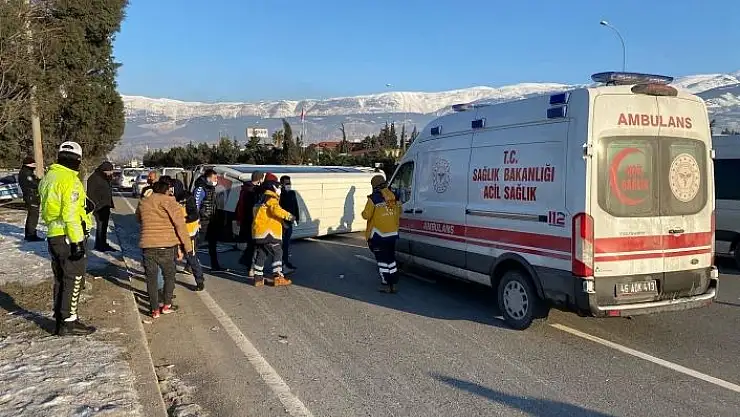 'Kahramanmaraş´ta otomobil ile işçi servisi çarpıştı: 4 yaralı'