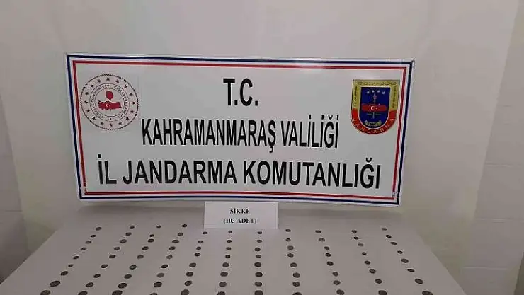 'Kahramanmaraş´ta Roma dönemine ait 103 adet sikke ele geçirildi'