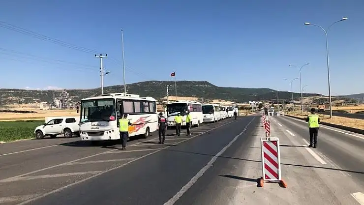 'Kahramanmaraş´ta servis araçları denetlendi'
