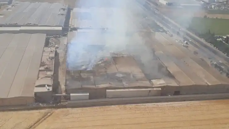 'Kahramanmaraş´ta tekstil fabrikasında yangın'