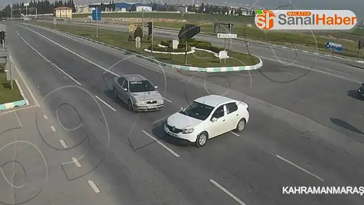 Kahramanmaraş'ta trafik kazaları kamerada