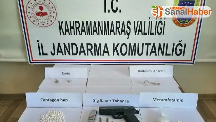 Kahramanmaraş'ta uyuşturucu operasyonunda 3 tutuklama