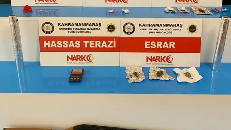 'Kahramanmaraş´ta uyuşturucuya 4 tutuklama'