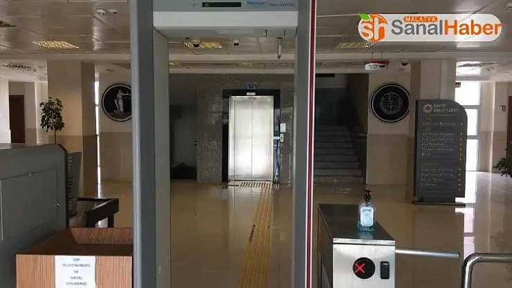 Kahta Adliyesi'nde korona virüs tedbirleri