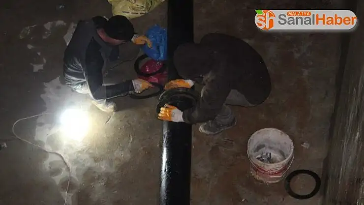 Kahta Belediyesi su deposu temizlendi