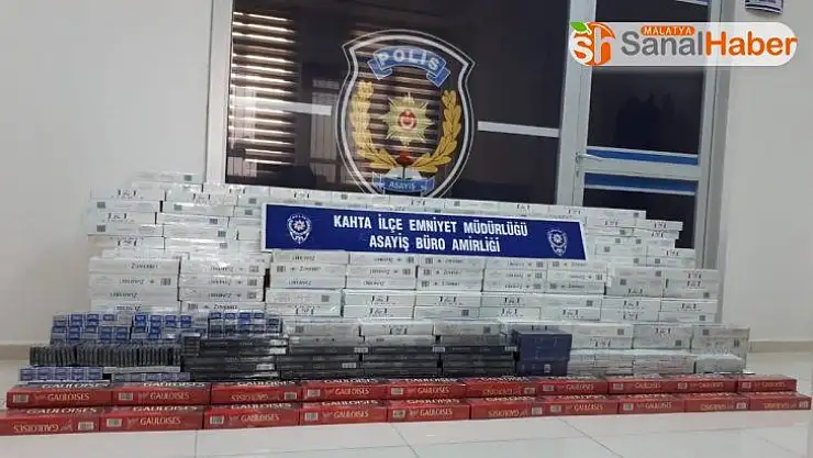 Kahta'da sigara kaçakçılığından 2 kişi yakalandı