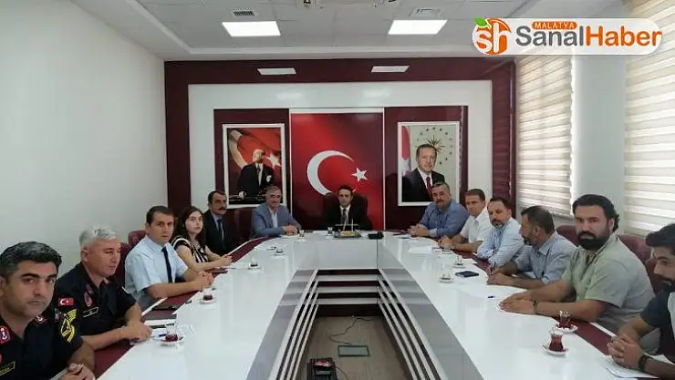 Kahta'da spor güvenlik kurulu toplandı.