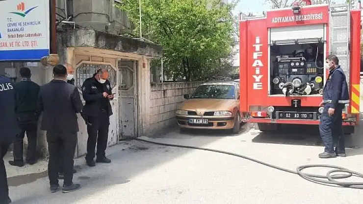 'Kalorifer dairesinde korkutan yangın'