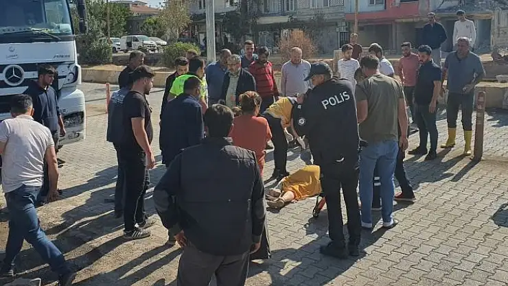 'Kamyonun çarptığı yaya ağır yaralandı'