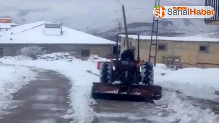 Kar, Darende'de hayatı olumsuz etkiledi