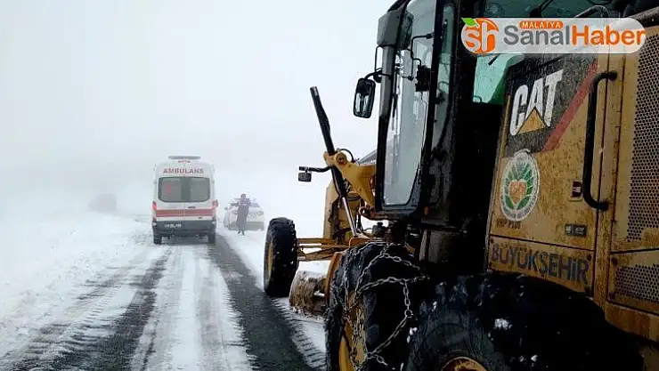 Malatya´da 2 hasta için kapalı olan yollar açıldı