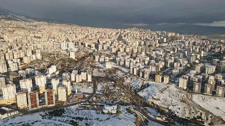 'Kar sonrası Kahramanmaraş havadan görüntülendi'