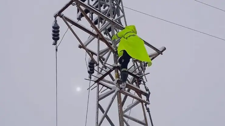 'Kar ve tipide elektrik arızalarını gideriyorlar'