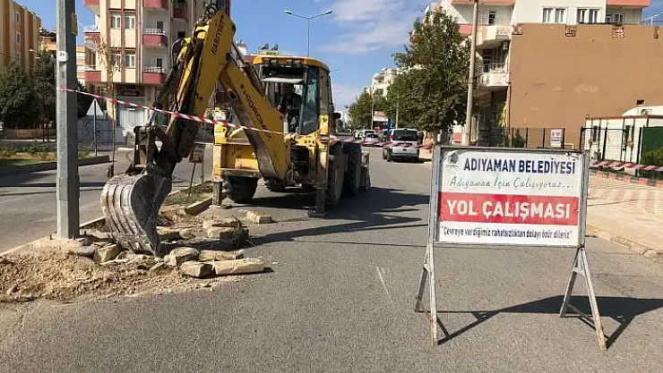 'Karapınar Caddesi´nde refüj düzenleme çalışması yapılıyor'