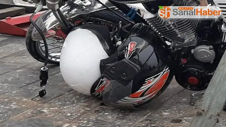 Kask hayat kurtardı