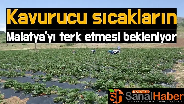Kavurucu sıcakların Malatya´yı terk etmesi bekleniyor