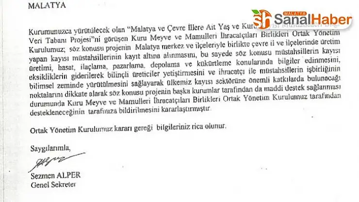 Kayısı rekoltesi tartışmalarına Kayısı Derneği de katıldı