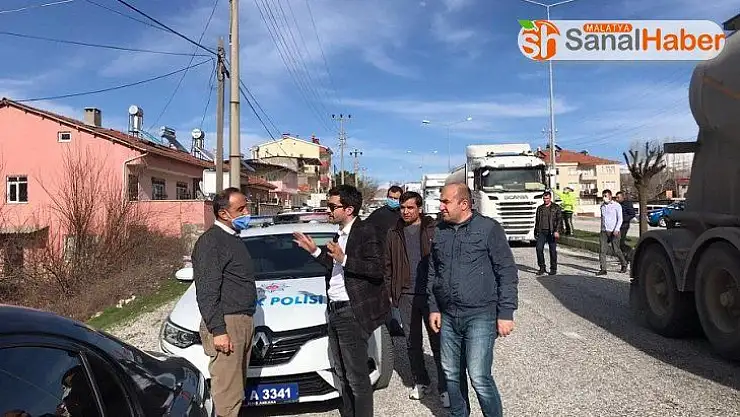 Kaymakam Köroğlu yol kontrol çalışmalarını denetledi