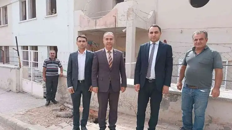 'Kaymakam Partal, okul inşaatlarını inceledi'
