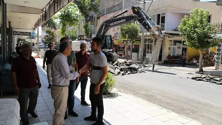 'Kılınç, Cumhuriyet Caddesindeki çalışmaları inceledi'
